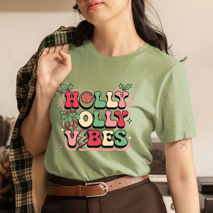 Holly Jolly Vibes new- Unisex T-Shirt
