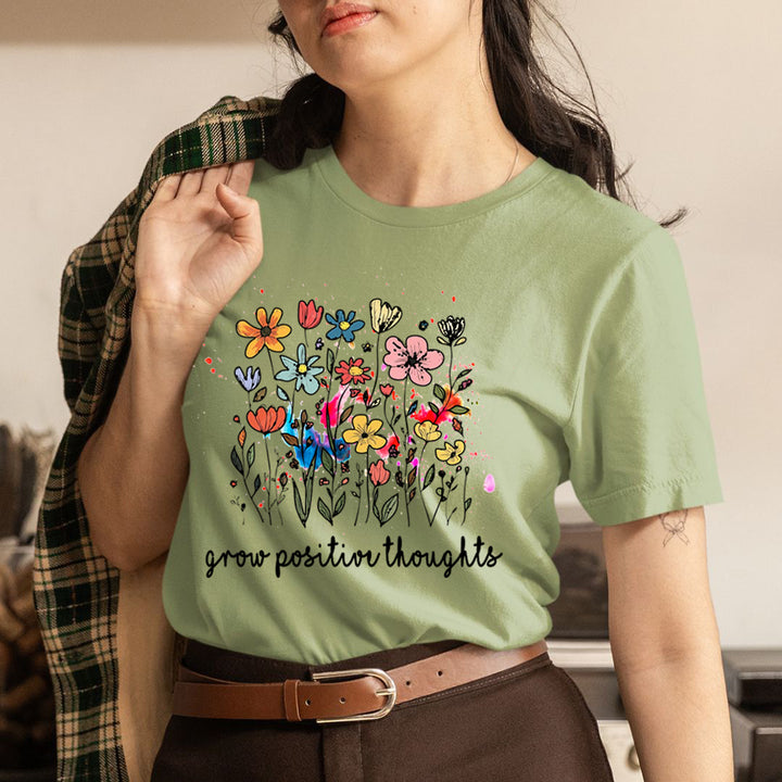 Grow Positive Thoughts - Unisex T-Shirt