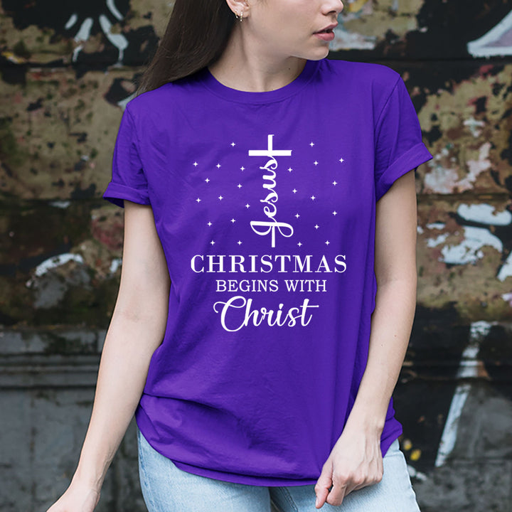 Christmas Begins With Christ - Unisex T-Shirt