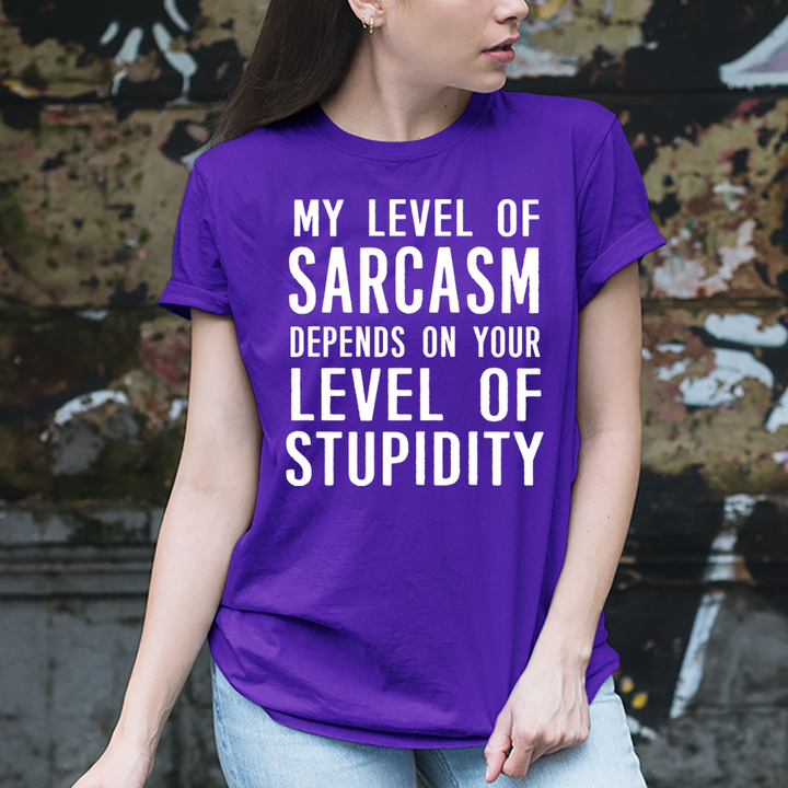 Level Of Stupidity - T-Shirt