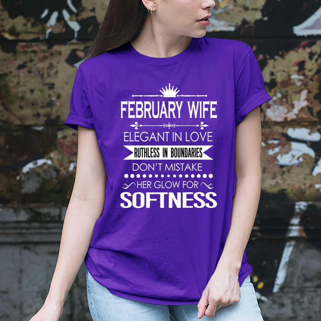 February Wife Ruthless In Boundaries - Unisex T-Shirt