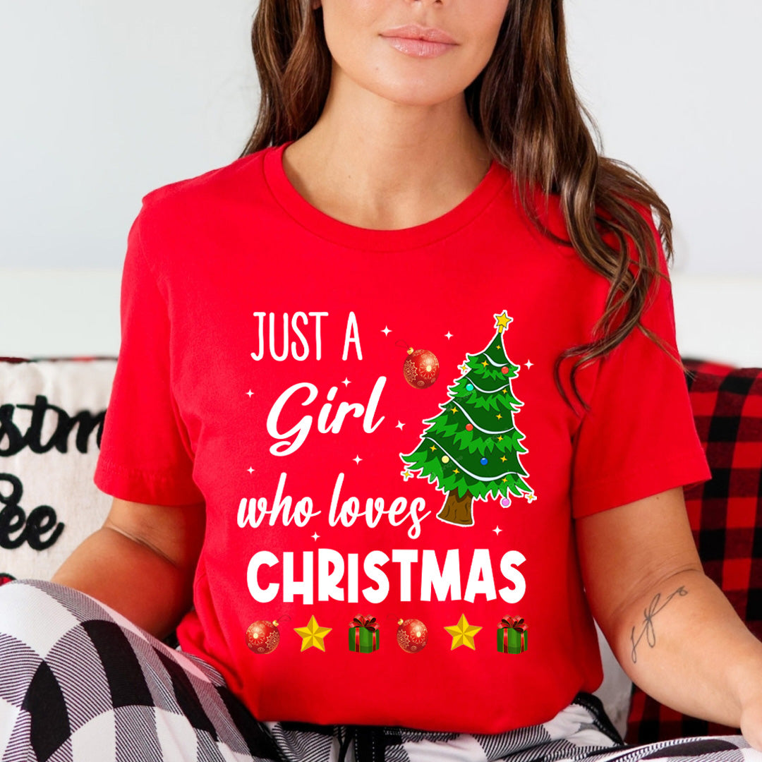 Just A Girl Who Loves Christmas(New) - Unisex T-Shirt