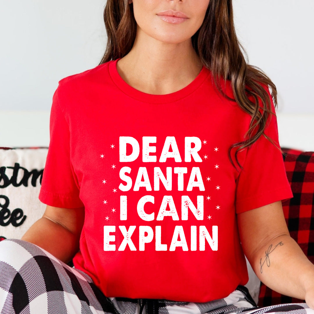 Dear Santa I Can Explain - Unisex T-Shirt