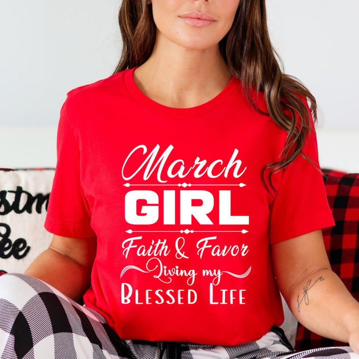March Girl Faith & Favor - Unisex T-Shirt