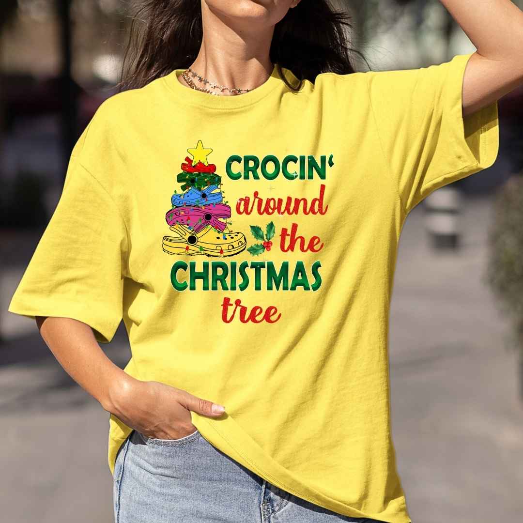 Crocin Around The Christmas Tree- Bella Canvas