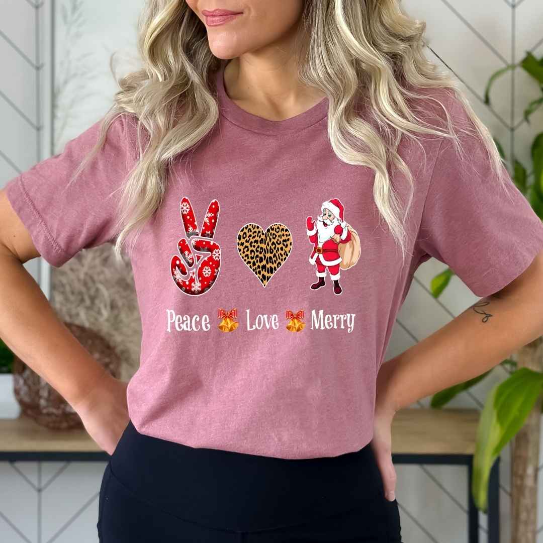 Peace Love Merry - Bella canvas