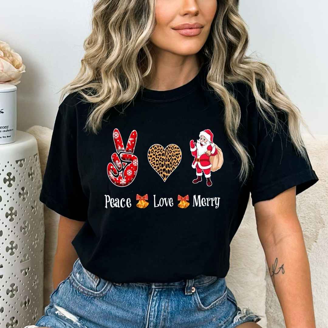 Peace Love Merry - Bella canvas