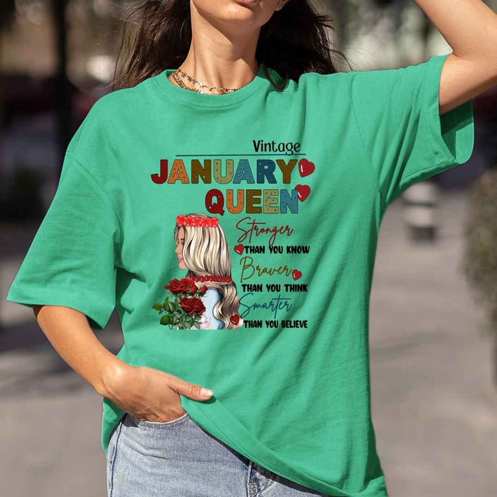 January Queen Stronger Than You Know - Bella Canvas