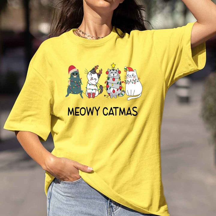 Meowy Catmas - Bella Canvas