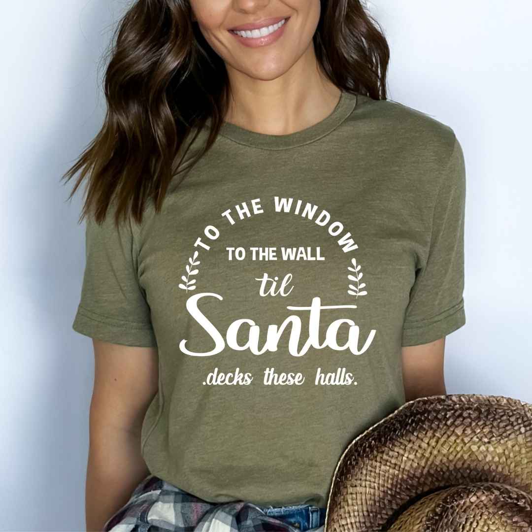 Santa Decks These Halls - Bella canvas