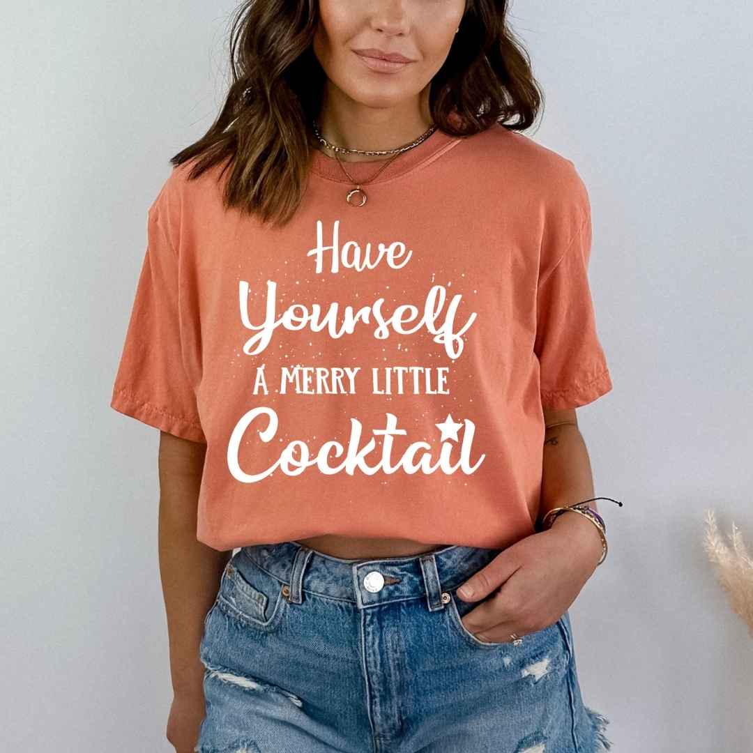 Have Yourself A Merry Little Cocktail - Bella canvas