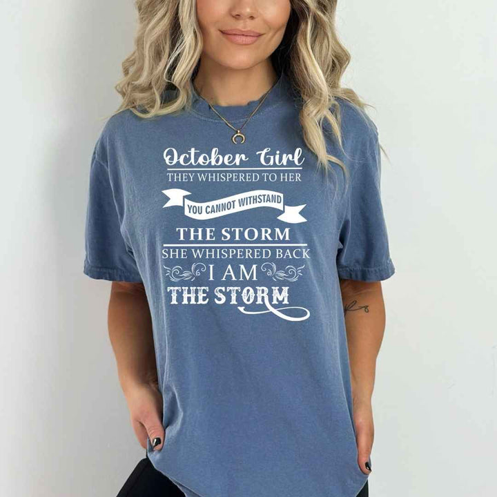 October Girl ( I Am The Storm)- Bella Canvas