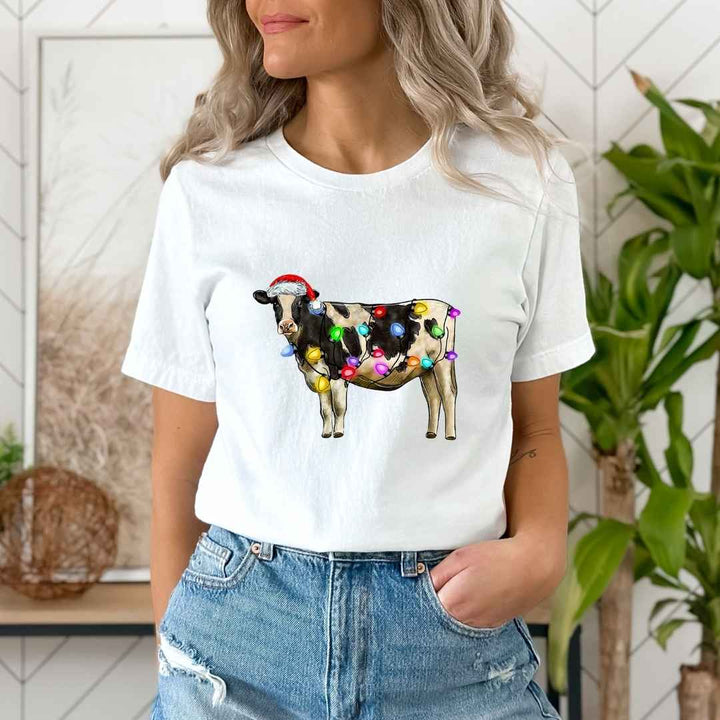 "Santa Cow With Lights"