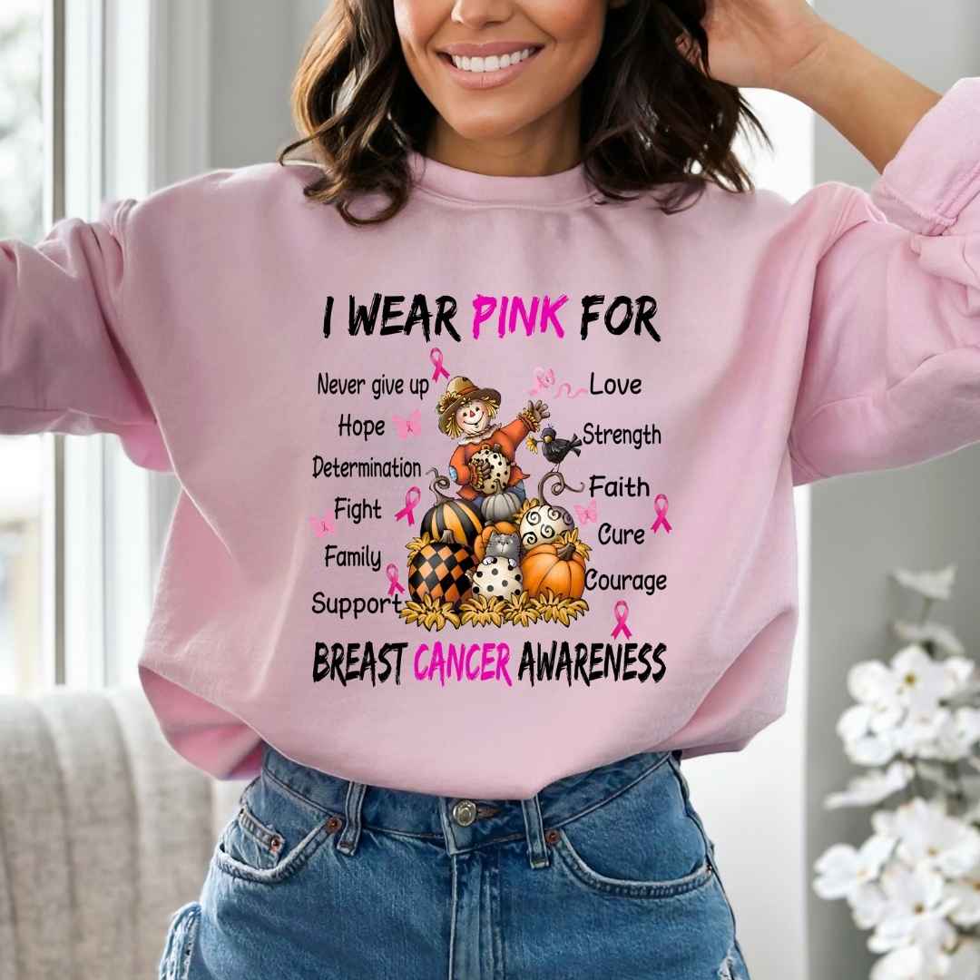I Wear Pink For Breast Cancer - Hoodie & Sweatshirt