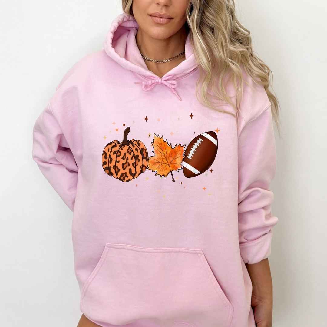Pumpkin Fall Football - Hoodie & Sweatshirt