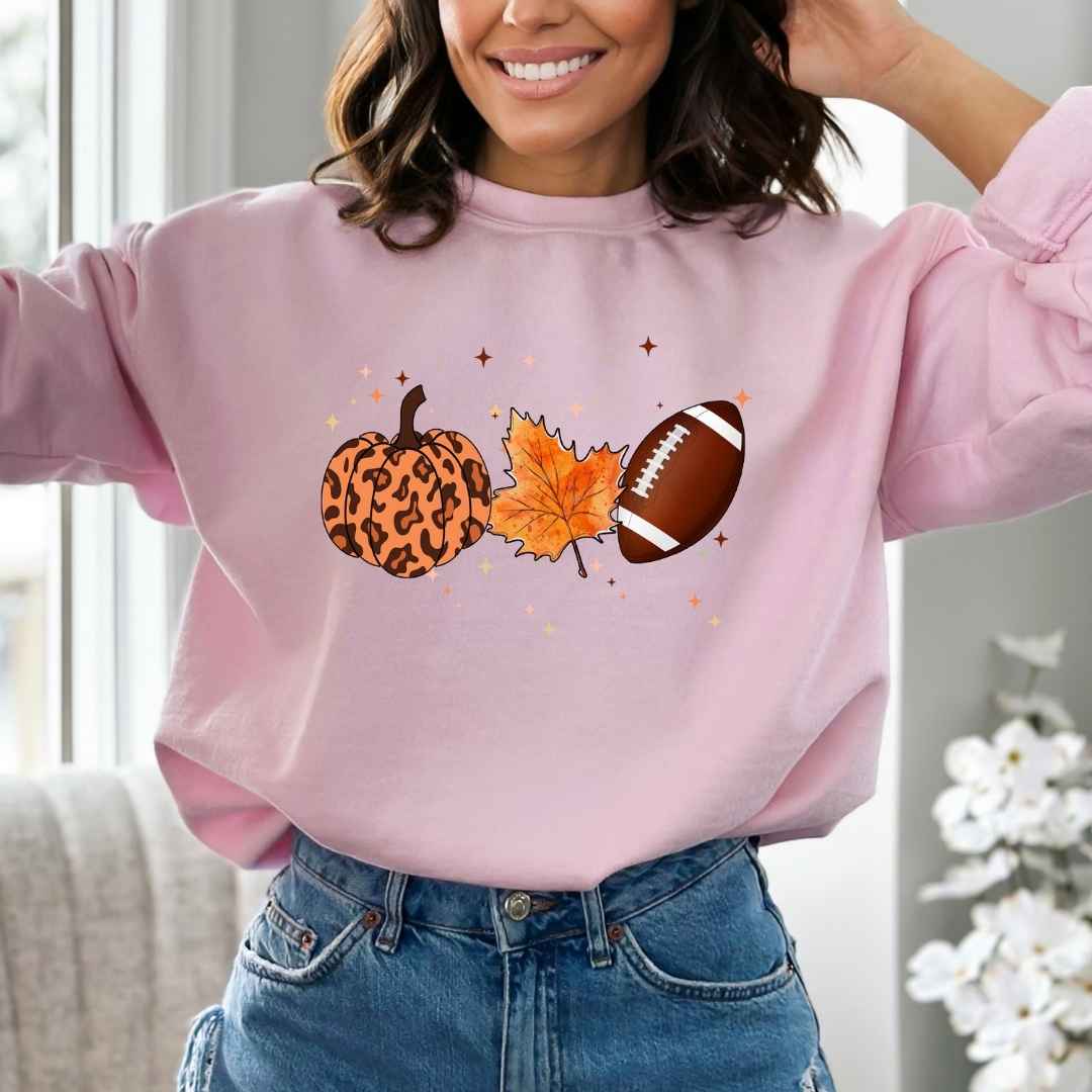 Pumpkin Fall Football - Hoodie & Sweatshirt
