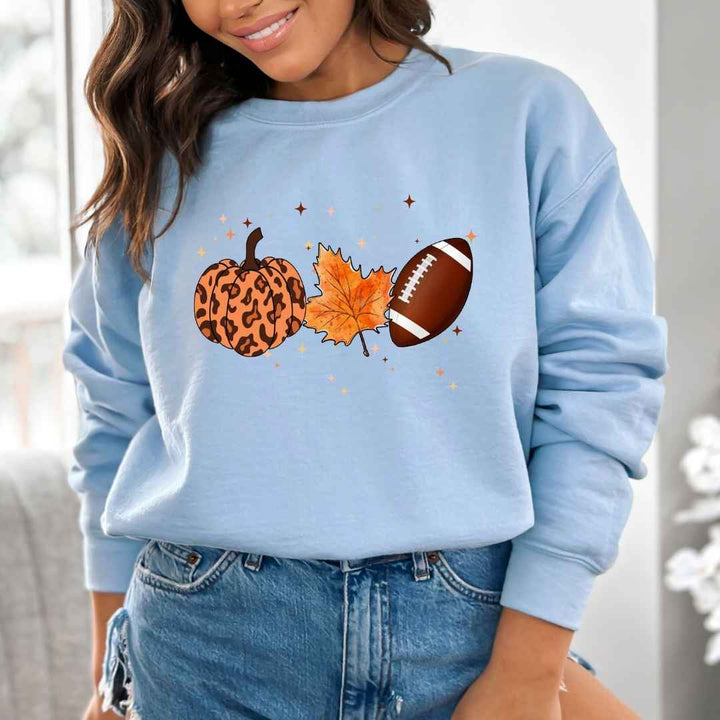 Pumpkin Fall Football - Hoodie & Sweatshirt