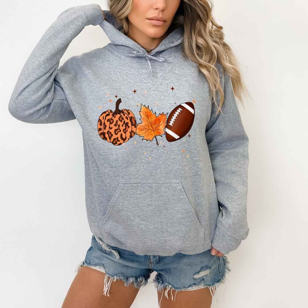 Pumpkin Fall Football - Hoodie & Sweatshirt