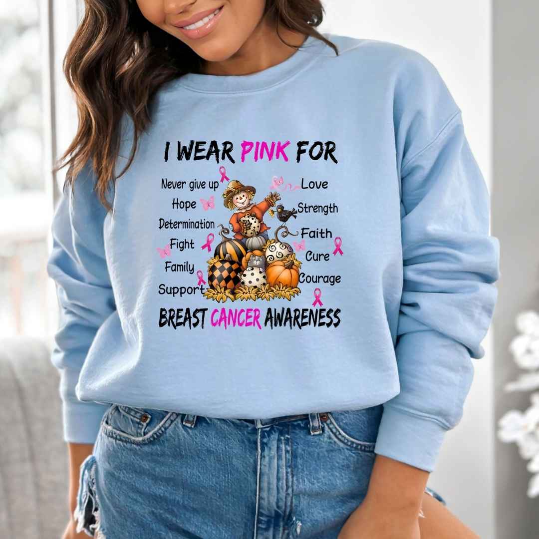I Wear Pink For Breast Cancer - Hoodie & Sweatshirt