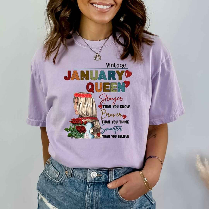 January Queen Stronger Than You Know - Bella Canvas