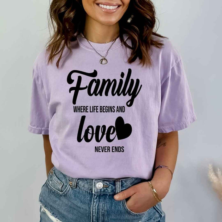 Family Where Life Begins - Bella Canvas