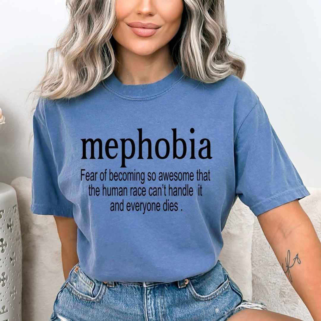 mephobia: Fear Of Becoming So Awesome - Bella Canvas