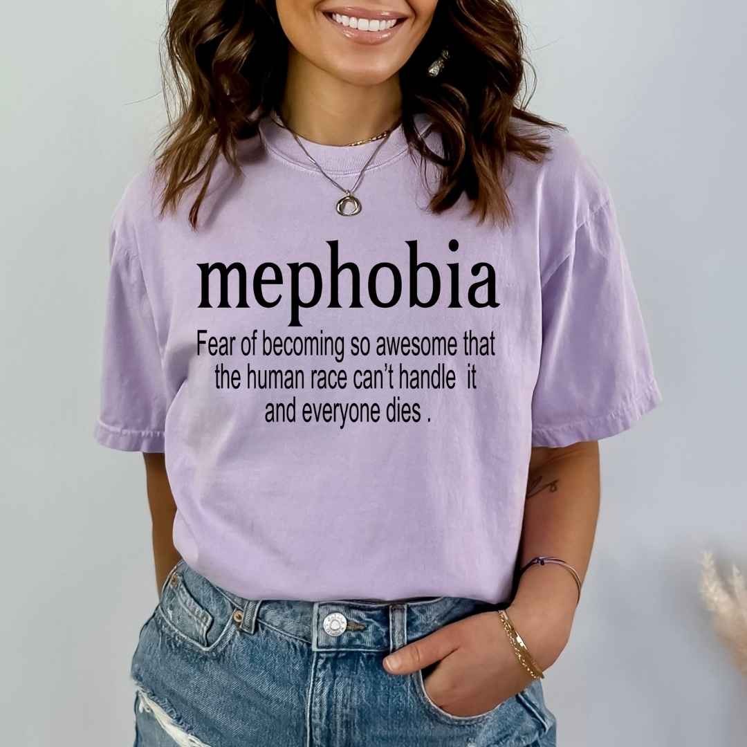 mephobia: Fear Of Becoming So Awesome - Bella Canvas