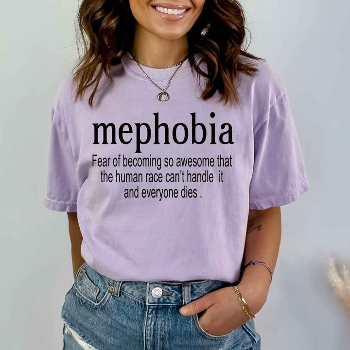 mephobia: Fear Of Becoming So Awesome - Bella Canvas