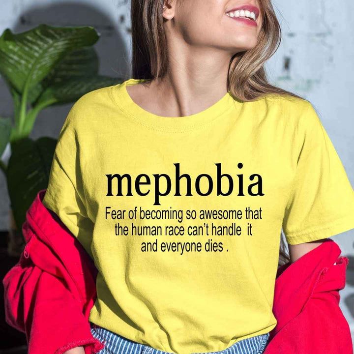 mephobia: Fear Of Becoming So Awesome - Bella Canvas