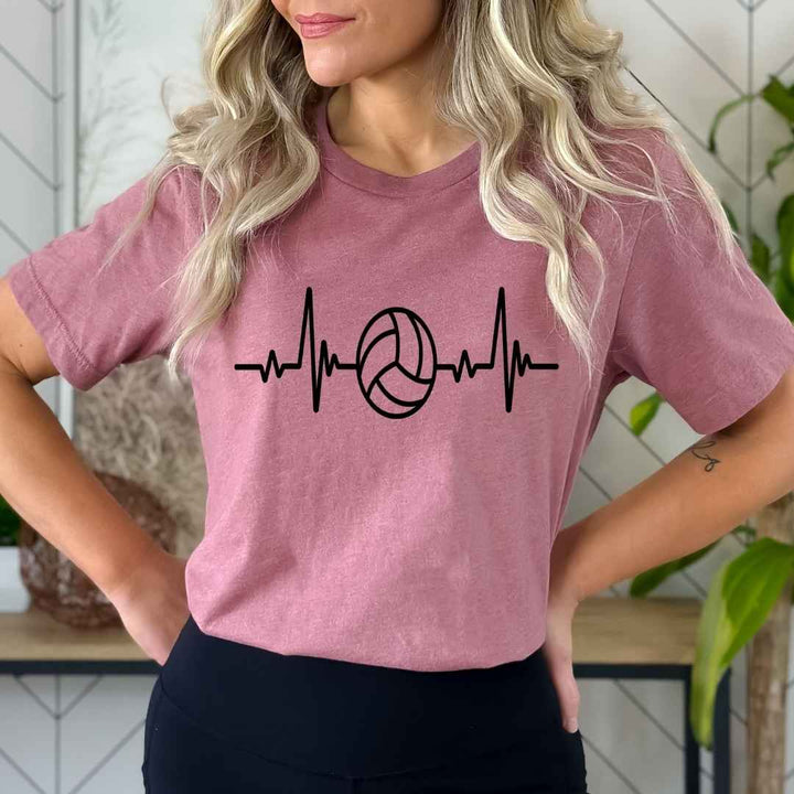 Heartbeat Volleyball - Bella Canvas