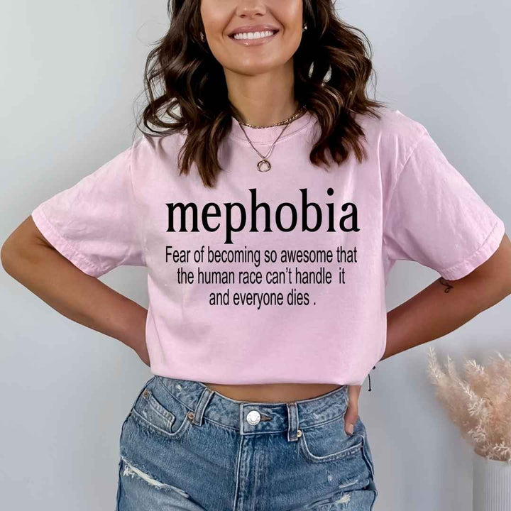 mephobia: Fear Of Becoming So Awesome - Bella Canvas