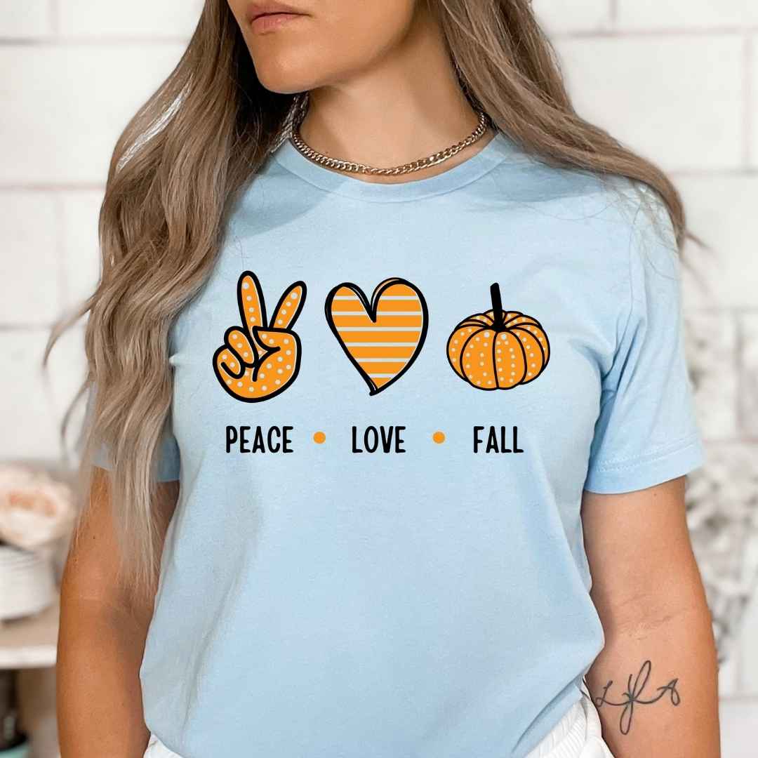 Peace. Love. Fall - Bella Canvas