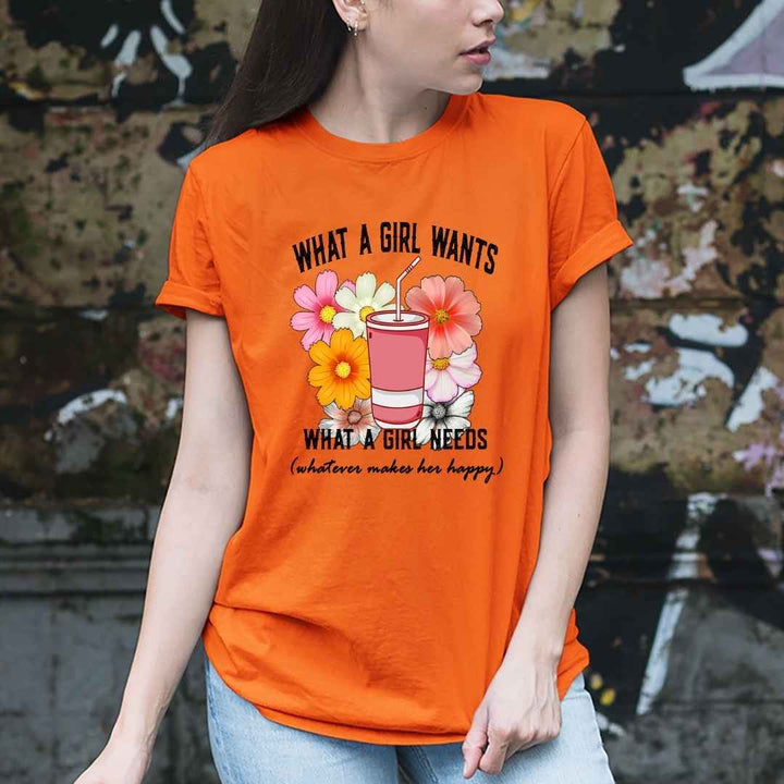 ''What a girl wants, what a girl needs, whatever makes her happy''