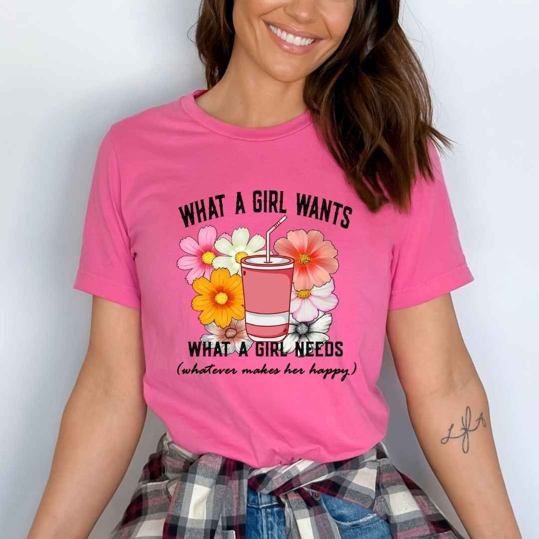 ''What a girl wants, what a girl needs, whatever makes her happy''