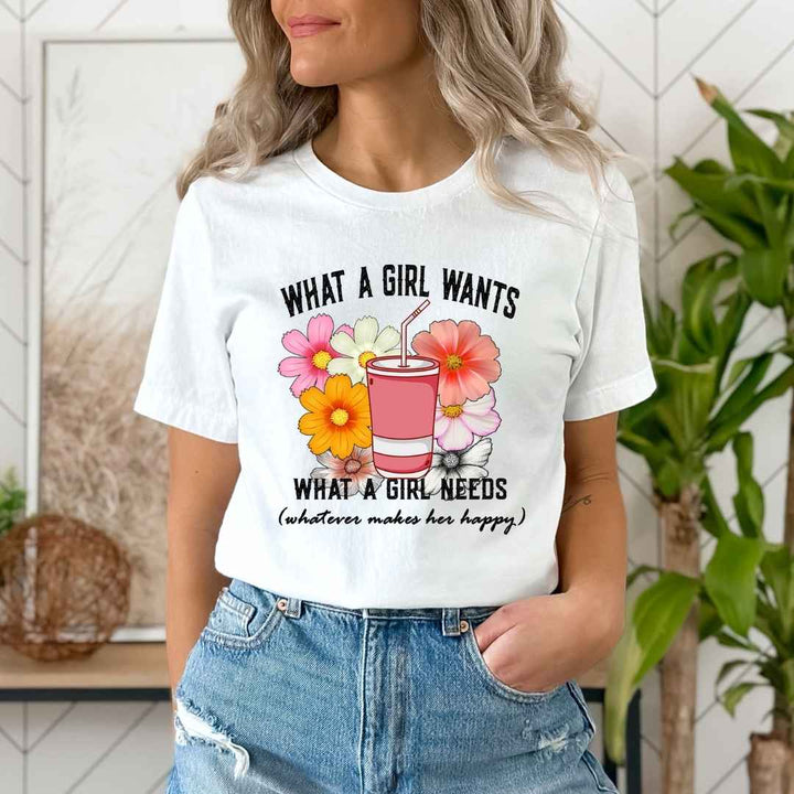 ''What a girl wants, what a girl needs, whatever makes her happy''