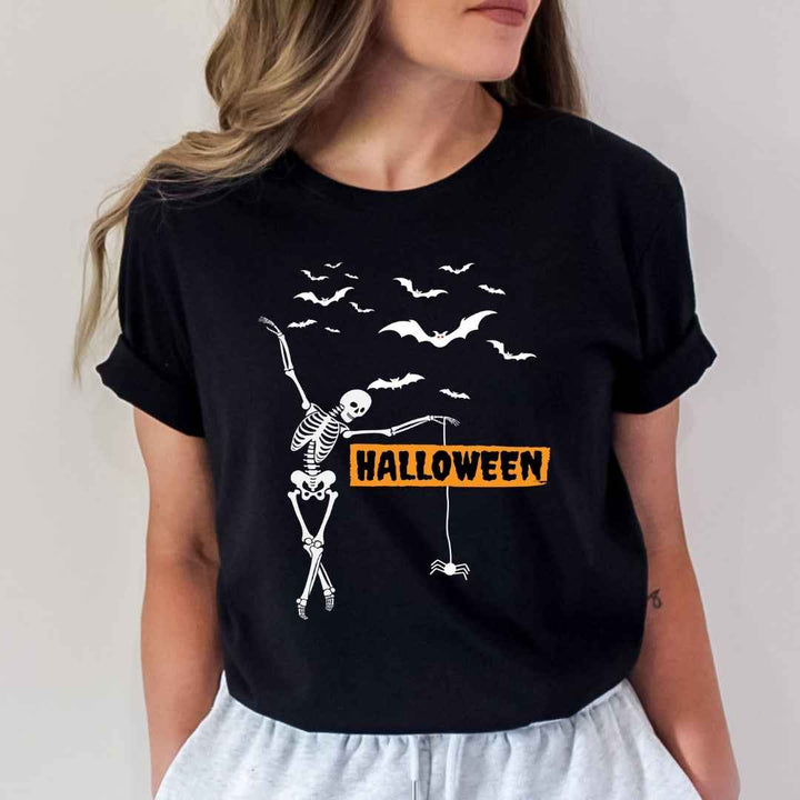 Dancing Skeleton Halloween - Bella Canvas