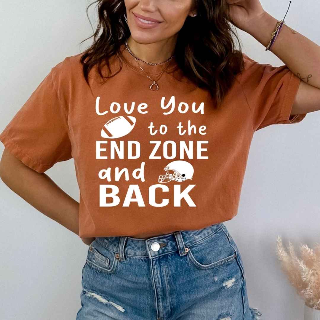 Love You To The End Zone - Bella Canvas