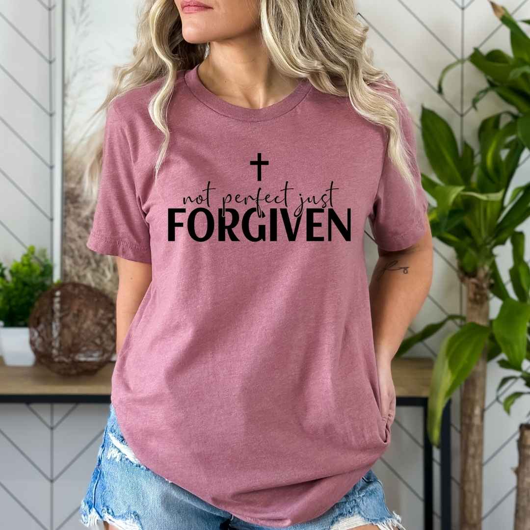 Not Perfect Just Forgiven  - Bella Canvas