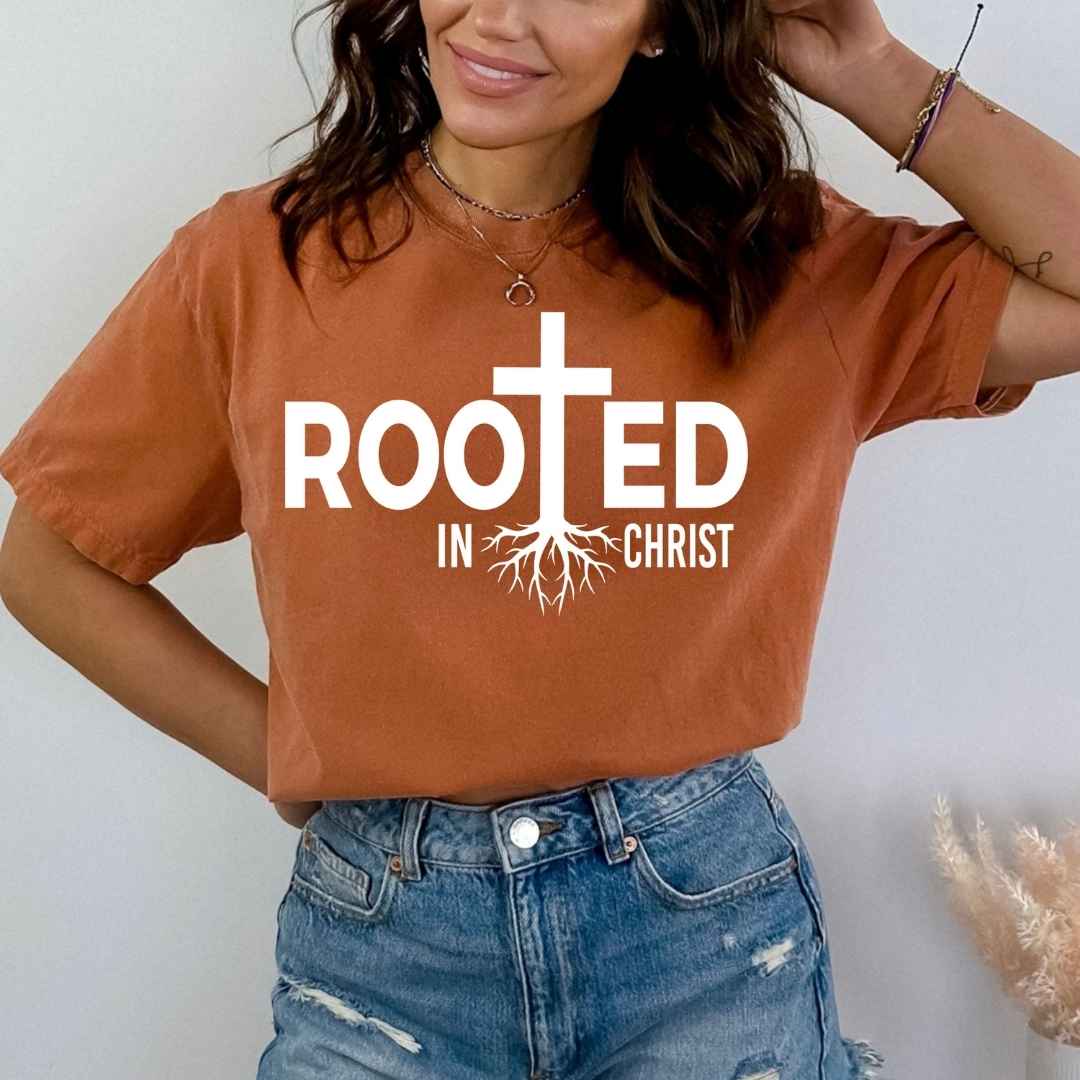 Rooted In Christ - Bella Canvas T-Shirt