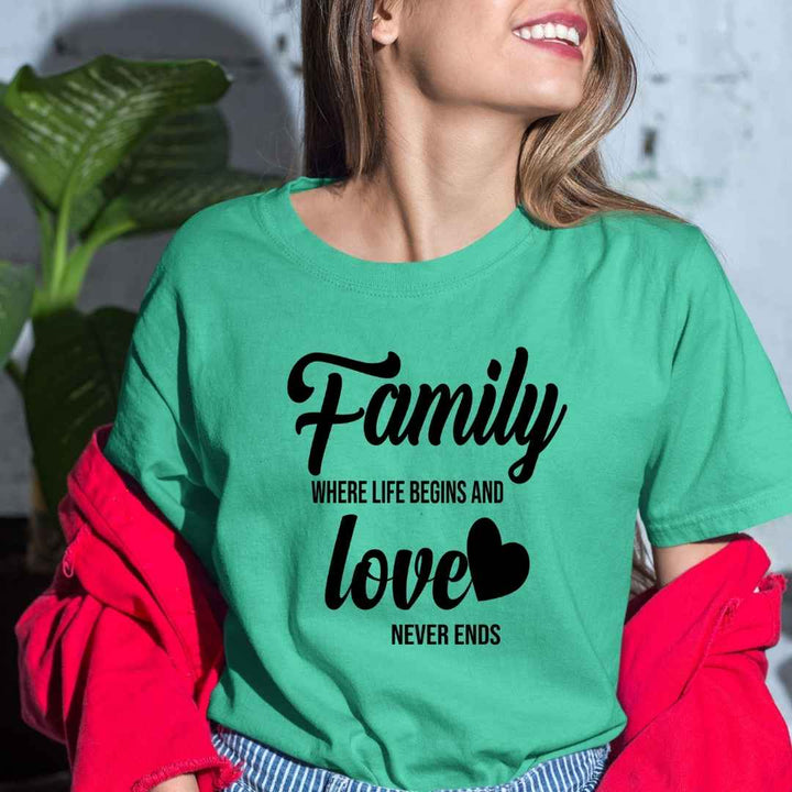 Family Where Life Begins - Bella Canvas