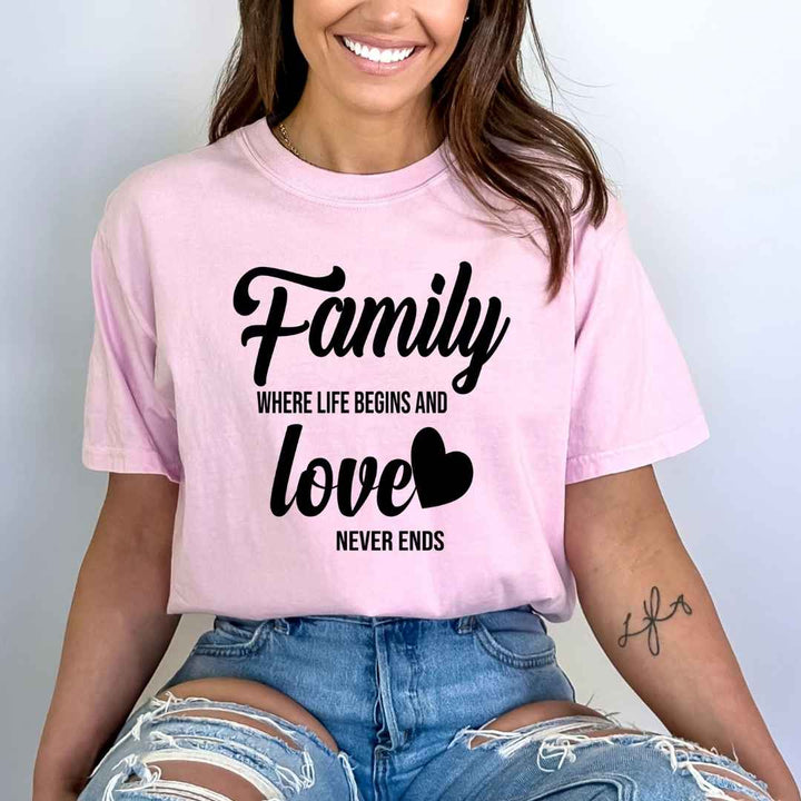 Family Where Life Begins - Bella Canvas
