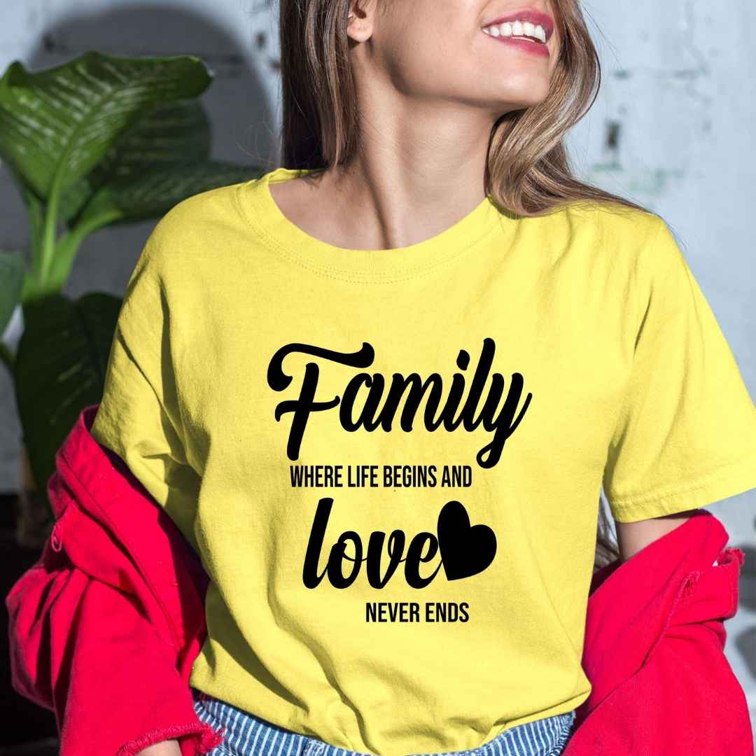 Family Where Life Begins - Bella Canvas