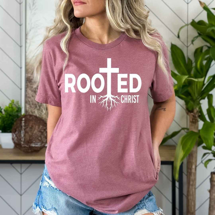 Rooted In Christ - Bella Canvas T-Shirt