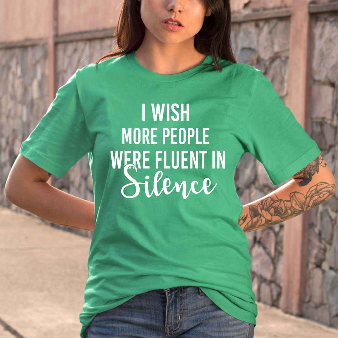 People Were Fluent In Silence - Bella Canvas
