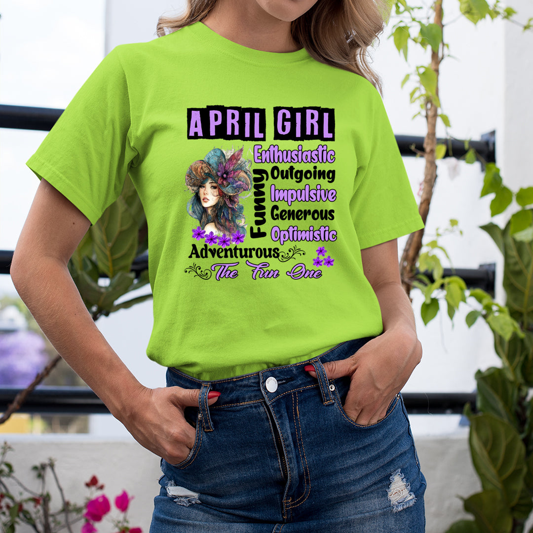 April Girl The Fun One - Unisex T-Shirt