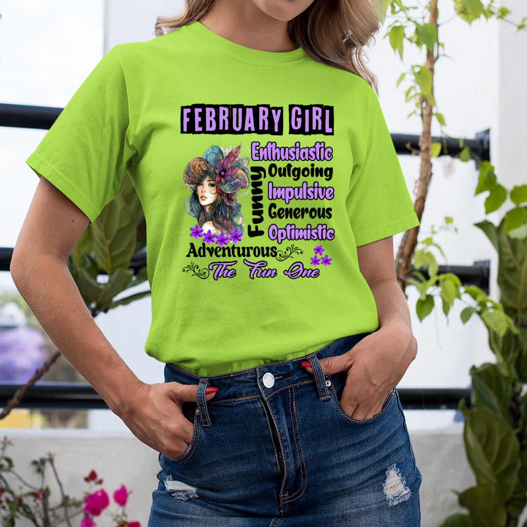 February Girl The Fun One  - Unisex T-Shirt