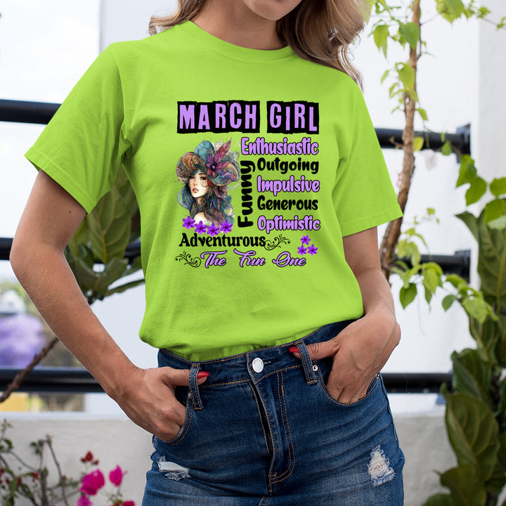 March Girl The Fun One  - Unisex T-Shirt