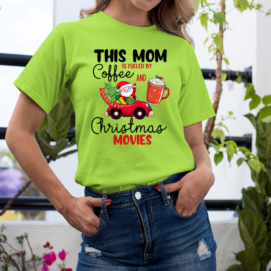 This Mom Is Fuled By Coffee And Christmas - Unisex T-Shirt