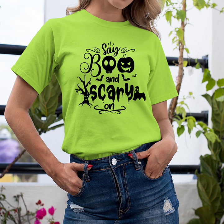 Say Boo And Scary - Unisex T-Shirt