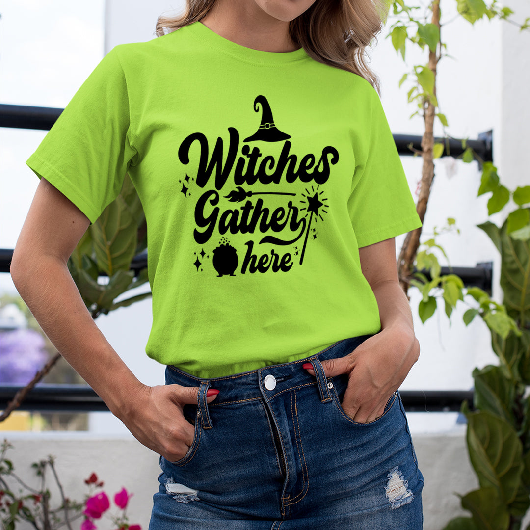 Witches Gather Here - Unisex T-Shirt